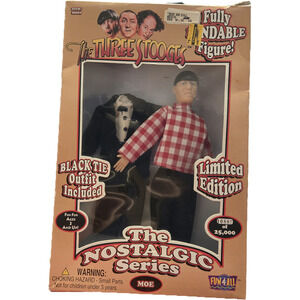 The Three Stooges Nostalgic Series Moe Bendable Figure (Limited Edition)